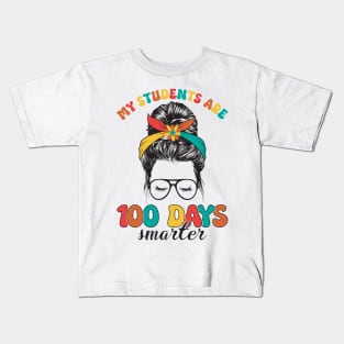 My students are 100 days smarter Kids T-Shirt